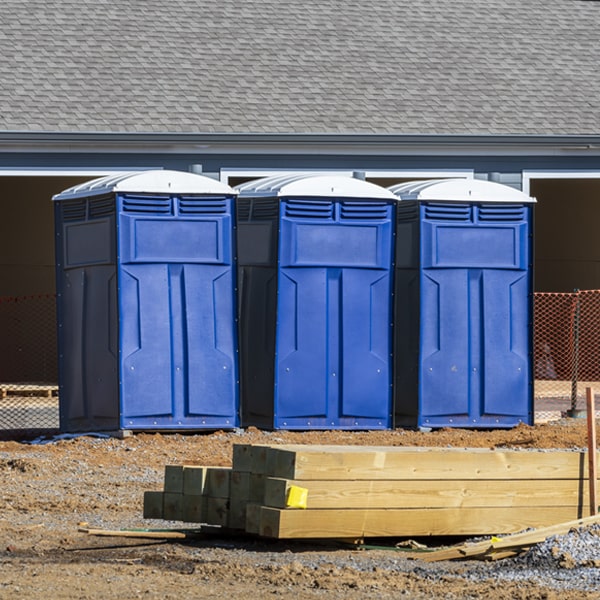 what is the expected delivery and pickup timeframe for the porta potties in Mechanicsville